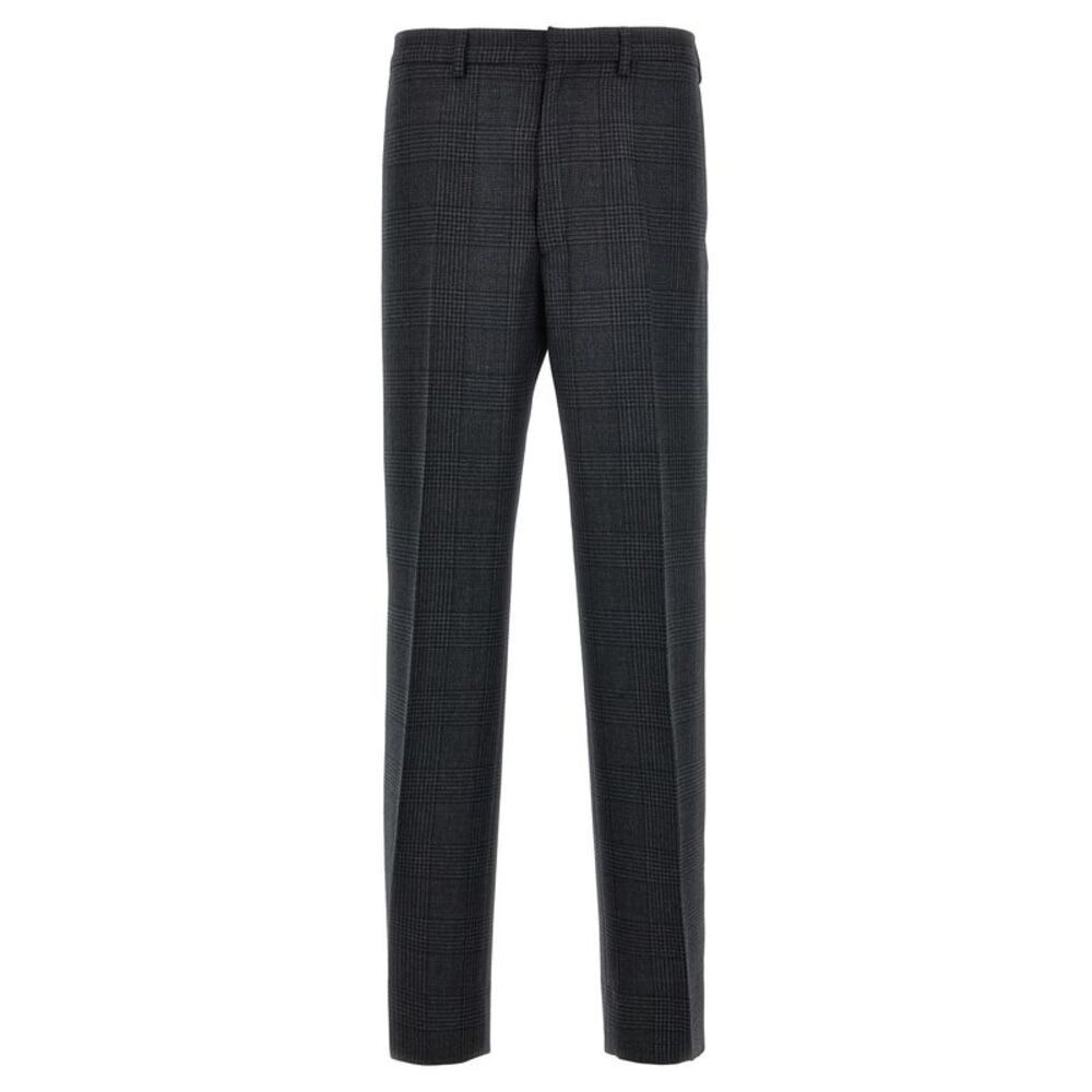 Prada Gray Virgin Wool Dress Men's Pants